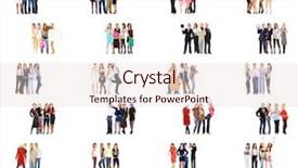  Presentation with groups - Presentation theme consisting of isolated groups clerks compilation background and a lemonade colored foreground