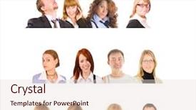  Presentation with groups - Beautiful presentation theme featuring isolated groups different expressions backdrop and a lemonade colored foreground