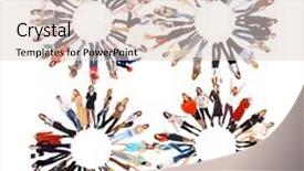  Presentation with groups - Theme consisting of isolated groups many colleagues background and a lemonade colored foreground