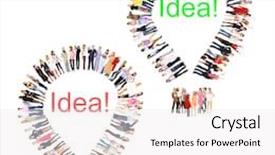  Presentation with groups - Cool new slide deck with isolated groups people diversity backdrop and a white colored foreground