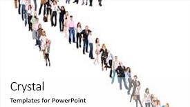  Presentation with groups - Beautiful presentation theme featuring isolated groups united company backdrop and a white colored foreground