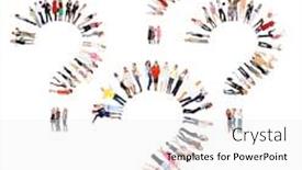  Presentation with groups - Slide set having isolated groups workforce concept background and a white colored foreground