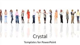  Presentation with groups - Cool new slide set with isolated groups workforce concept backdrop and a white colored foreground