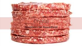  Presentation with octopus on isolated white - Slide deck featuring isolated-hamburgers-on-a-white background and a coral colored foreground