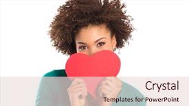  Presentation with santa claus holding scroll paper - Presentation theme consisting of isolated holding a paper heart background and a lemonade colored foreground