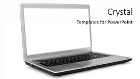  Presentation with laptop computers around the world backgroun - Amazing PPT layouts having isolated laptop on a white backdrop and a white colored foreground