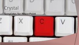  Presentation with desktop - Audience pleasing presentation design consisting of key highlights - isolated letter c backdrop and a light gray colored foreground