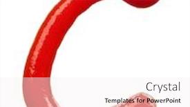  Presentation with ketchup - Theme enhanced with isolated letter of ketchup alphabet background and a white colored foreground