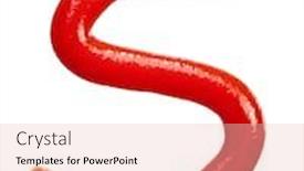  Presentation with ketchup - Slides enhanced with isolated letter of ketchup alphabet background and a lemonade colored foreground