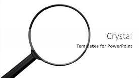  Presentation with frame - Audience pleasing PPT theme consisting of isolated-loupe-frame-without-glass backdrop and a white colored foreground