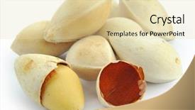  Presentation with ginkgo - Theme enhanced with biloba - isolated macro image of ginkgo background and a  colored foreground