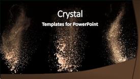  Presentation with powder - Amazing PPT theme having isolated make-up powder backdrop and a black colored foreground