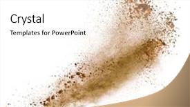  Presentation with foundation - Slide deck having isolated make-up powder background and a white colored foreground