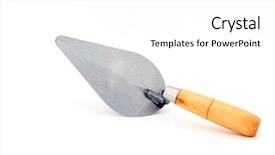  Presentation with cognitive perspective - PPT theme with isolated of lute trowel background and a cream colored foreground