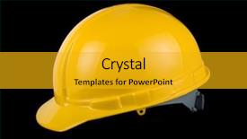  Presentation with yellow and black - Theme with isolated on a black background background and a gold colored foreground