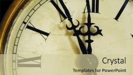  Presentation with 19th century - Theme with isolated on a black background background and a soft green colored foreground