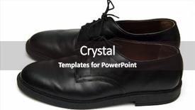  Presentation with shoes - Amazing PPT theme having isolated on a white back backdrop and a dark gray colored foreground