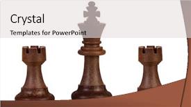  Presentation with chess pieces - Amazing presentation theme having isolated on a white background backdrop and a light gray colored foreground