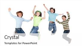  Presentation with joyful - Slide deck enhanced with isolated on a white background background and a white colored foreground