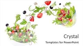  Presentation with fresh fruits and vegetables - Theme with isolated on a white background background and a white colored foreground
