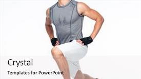  Presentation with fitness - Amazing presentation theme having gymnastique homme - full length portrait backdrop and a white colored foreground