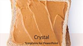  Presentation with peanut butter - Amazing PPT theme having isolated on a white background backdrop and a coral colored foreground
