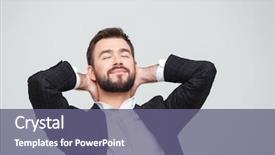  Presentation with relaxing - Slide deck having isolated on a white background background and a violet colored foreground