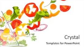  Presentation with salad - Amazing theme having isolated on a white background backdrop and a white colored foreground