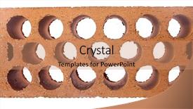  Presentation with white brick - Audience pleasing theme consisting of isolated on a white background backdrop and a coral colored foreground