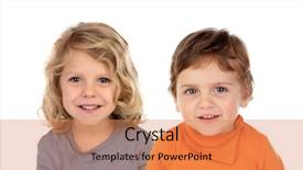  Presentation with courage children - Theme with isolated on a white backround background and a coral colored foreground