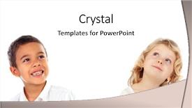  Presentation with children - PPT theme having isolated on a white backround background and a white colored foreground