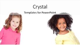  Presentation with children on computers - Beautiful slide set featuring isolated on a white backround backdrop and a  colored foreground