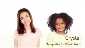  Presentation with courage children - PPT theme enhanced with isolated on a white backround background and a cream colored foreground