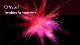  Presentation with black abstract - Slide deck with isolated on black background abstract background and a wine colored foreground