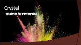  Presentation with black abstract - Colorful slide deck enhanced with isolated on black background abstract backdrop and a black colored foreground