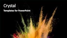  Presentation with black abstract - Slide set consisting of isolated on black background abstract background and a black colored foreground