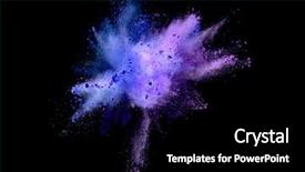  Presentation with black powder explosion the particles - Presentation theme having isolated on black background abstract background and a  colored foreground