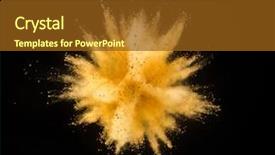  Presentation with black yellow - Colorful PPT theme enhanced with isolated on black background abstract backdrop and a tawny brown colored foreground