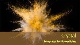  Presentation with black yellow - PPT theme consisting of isolated on black background abstract background and a tawny brown colored foreground