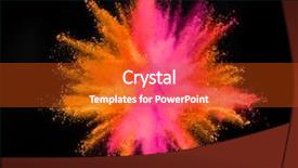  Presentation with orange colored - Audience pleasing slide set consisting of isolated on black background abstract backdrop and a crimson colored foreground