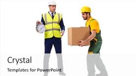  Presentation with monarch butterfly isolated on white - Cool new presentation theme with isolated on the white background backdrop and a  colored foreground