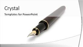  Presentation with pen - PPT layouts consisting of isolated on the white background background and a  colored foreground