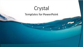  Presentation with water wave - Cool new theme with isolated on white background abstract backdrop and a white colored foreground