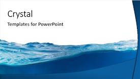  Presentation with water wave - Presentation enhanced with isolated on white background abstract background and a white colored foreground