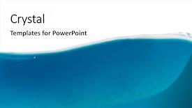  Presentation with water wave - Amazing presentation theme having isolated on white background abstract backdrop and a white colored foreground