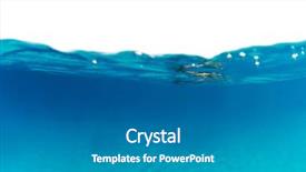  Presentation with water wave - Slide set having isolated on white background abstract background and a gray colored foreground