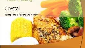  Presentation with trout fish file - Cool new presentation theme with isolated on white background border backdrop and a blonde colored foreground