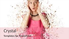  Presentation with pink and white roses country - Presentation consisting of isolated on white background collapse background and a coral colored foreground