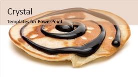  Presentation with white chocolate - Audience pleasing presentation theme consisting of isolated on white background cutout backdrop and a coral colored foreground