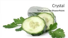  Presentation with infused detox water cucumber - PPT layouts consisting of isolated on white background cutout background and a  colored foreground